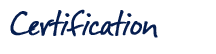 certification 
